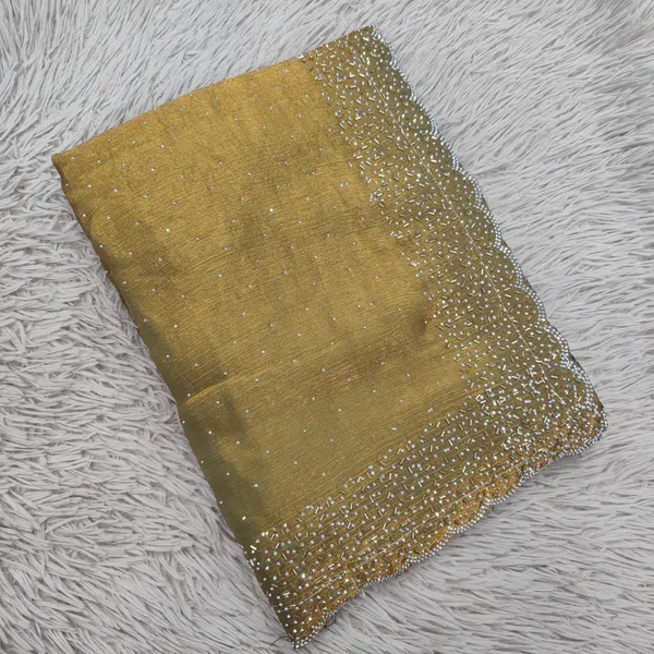 Premium Space Silk Saree with Kat Dhana Work | SR72